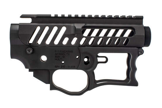 F 1Firearms UDR15 Style 1 AR15 receiver set features a fully skeletonized design